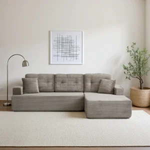 The moving sofa instantly turns into a large bed